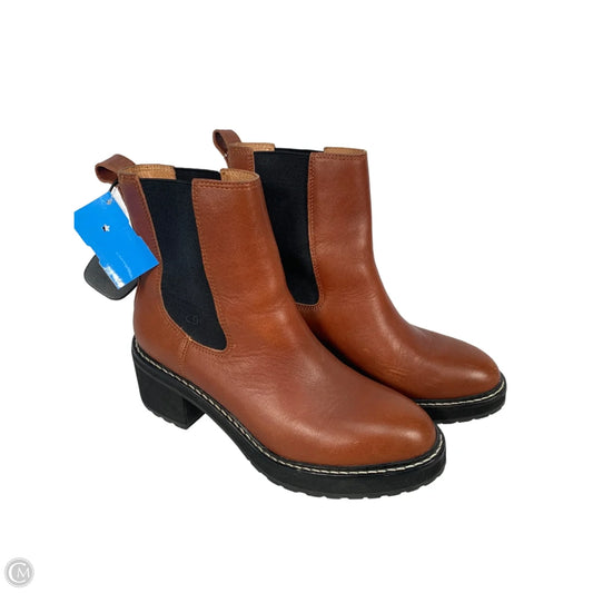 Boots Ankle Heels By Madewell In Brown, Size: 7.5