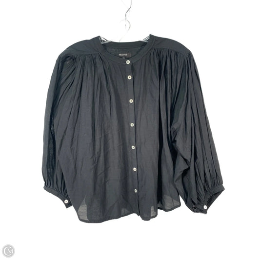 Top Long Sleeve By Madewell In Black, Size: L