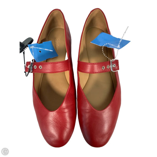 Shoes Flats By Madewell In Red, Size: 7.5