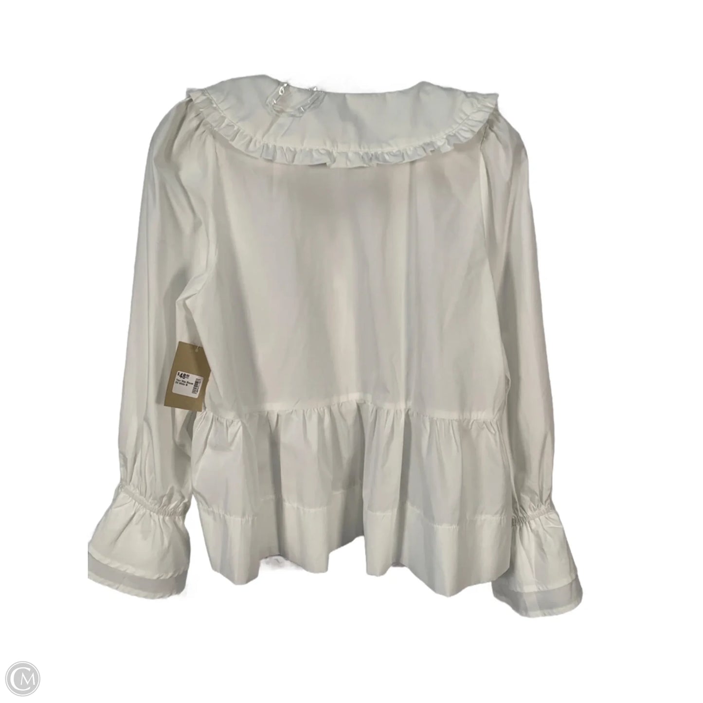 Top Long Sleeve By Entro In White, Size: M