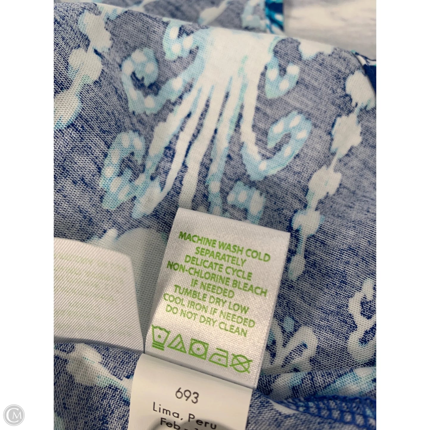 Dress Designer By Lilly Pulitzer In Blue & White, Size: Xs