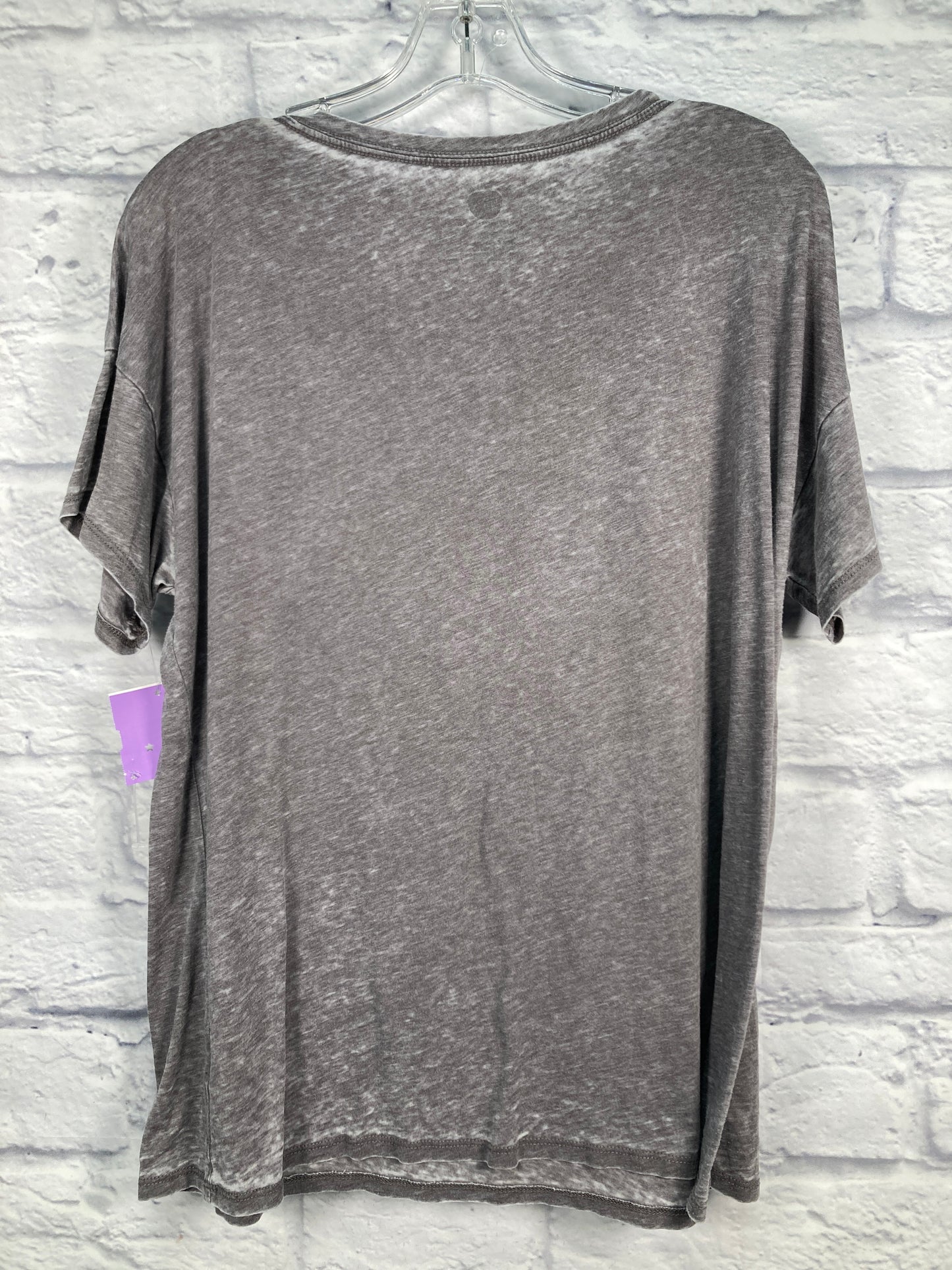 Grey Top Short Sleeve Basic Clothes Mentor, Size Xxs