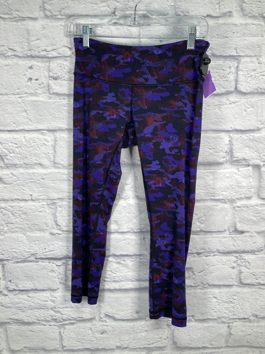 Purple & Red Athletic Capris Lululemon, Size S