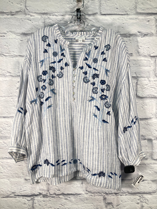 Blue Top Long Sleeve J. Jill, Size M