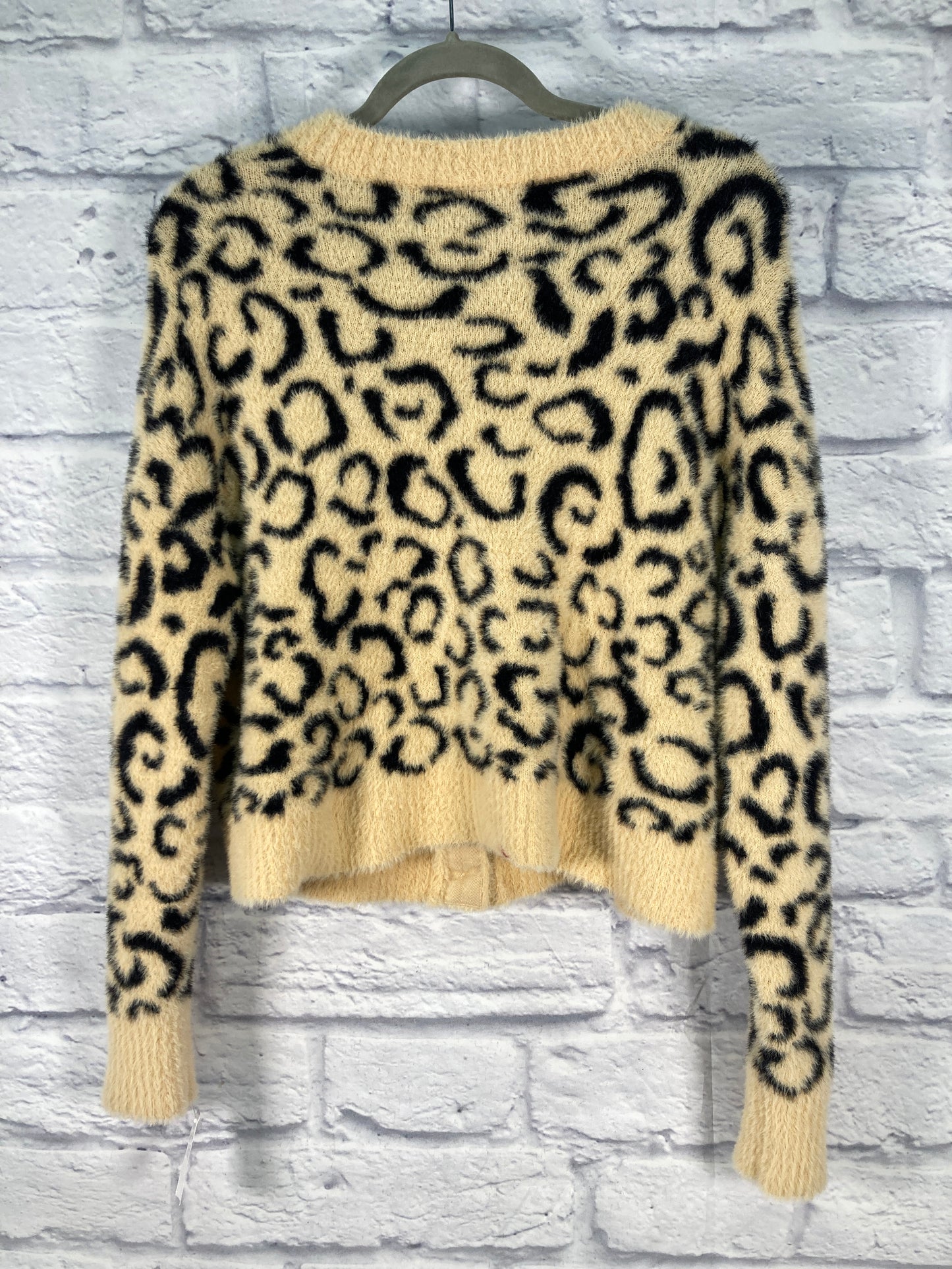 Sweater Cardigan By For Love & Lemons In Animal Print, Size: Xs