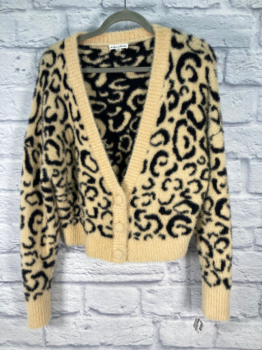 Sweater Cardigan By For Love & Lemons In Animal Print, Size: Xs