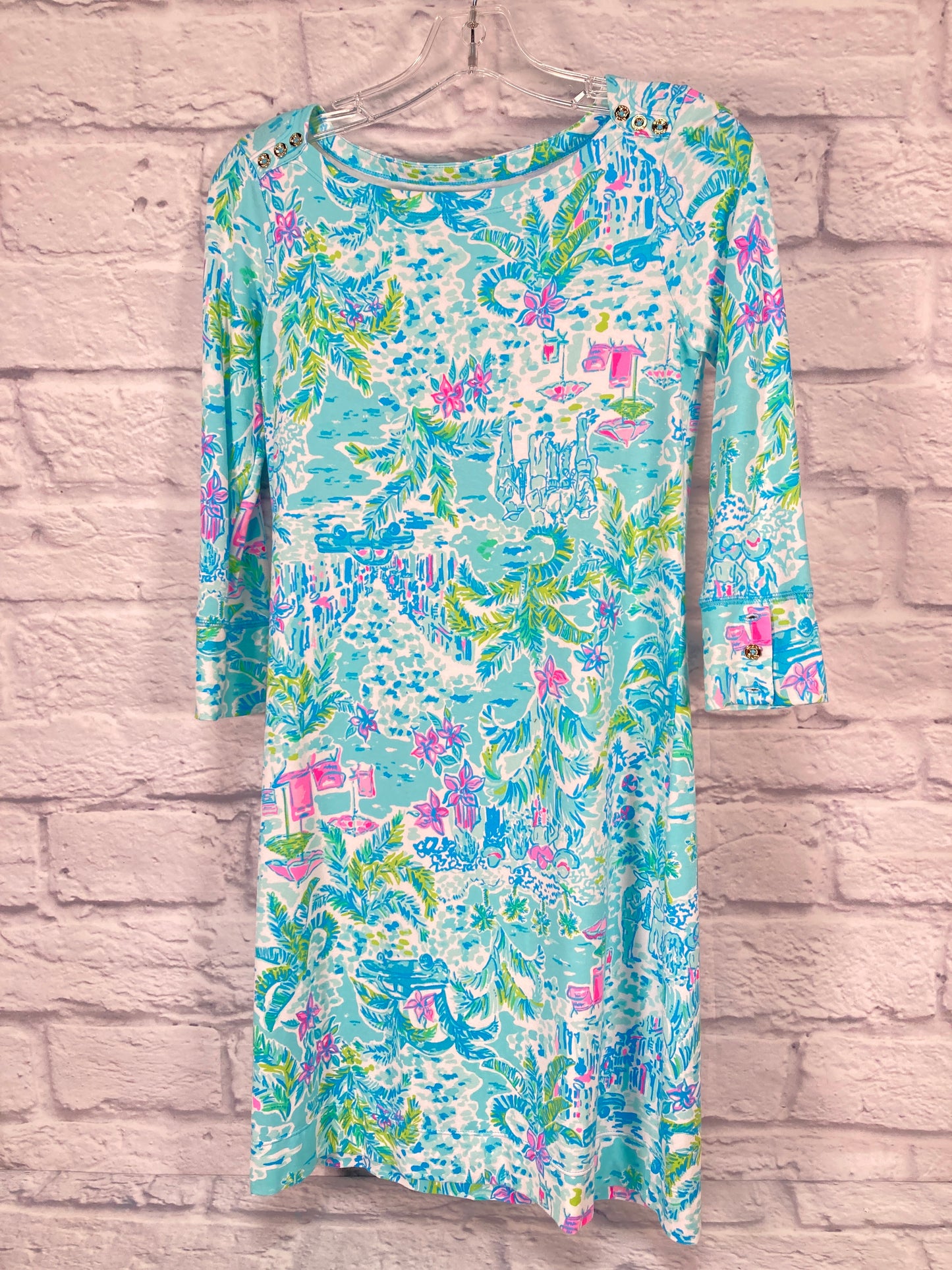 Dress Casual Short By Lilly Pulitzer In Blue, Size: Xs