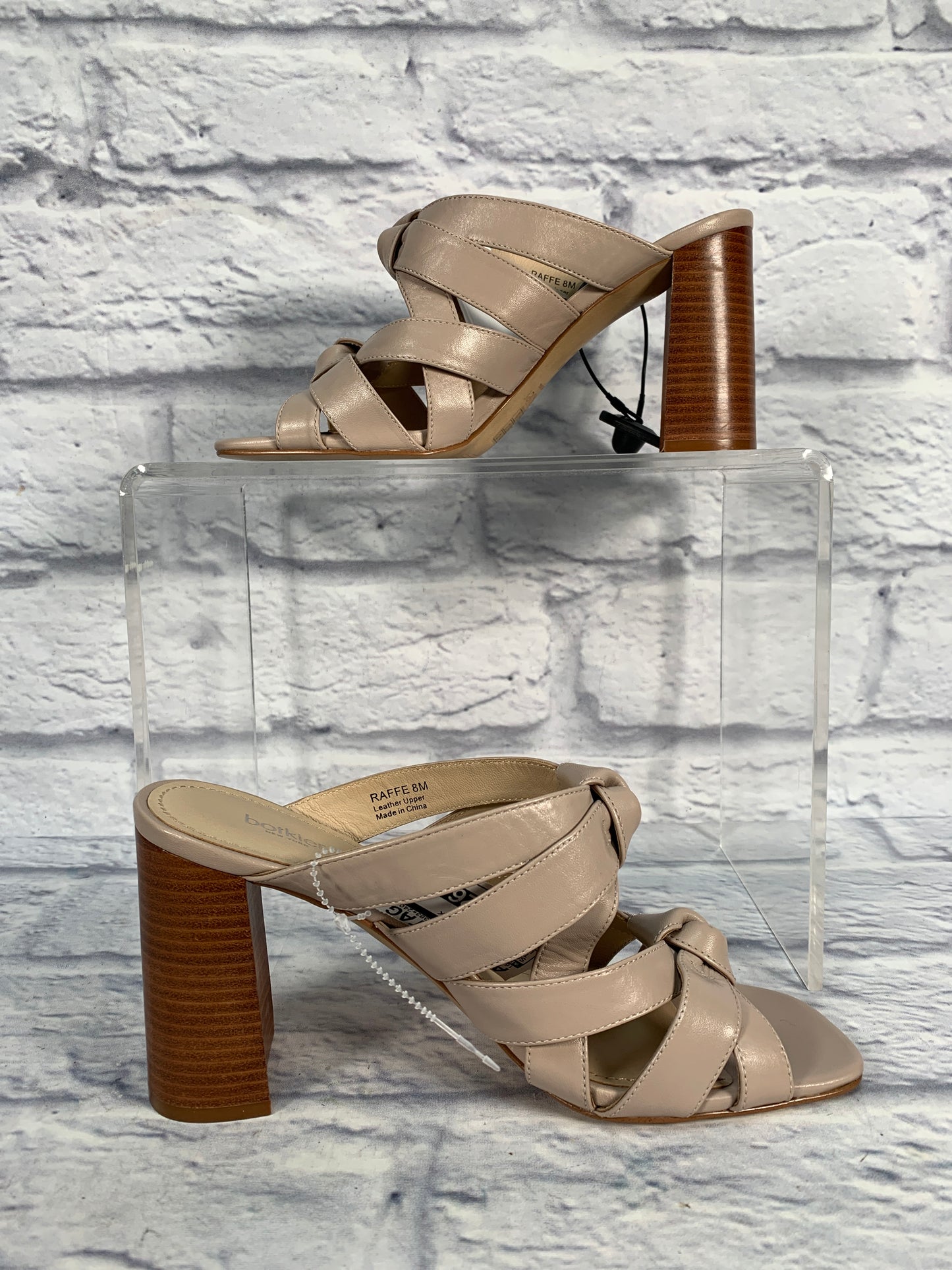 Sandals Heels Block By Botkier In Tan, Size: 8