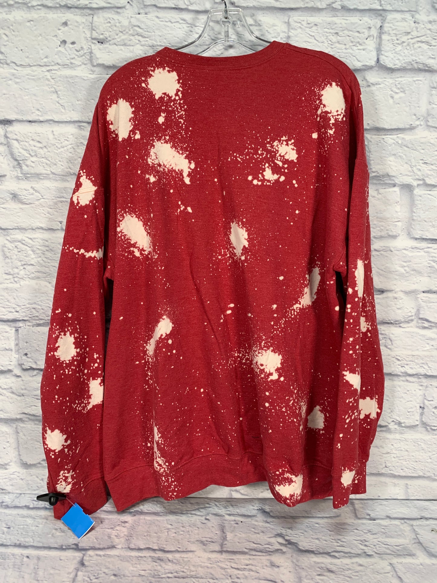 Sweatshirt Crewneck By Clothes Mentor In Red, Size: Xxl