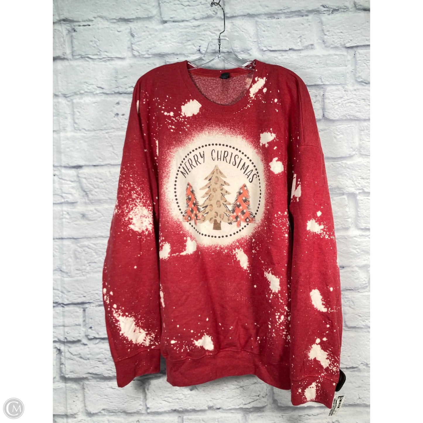 Sweatshirt Crewneck By Clothes Mentor In Red, Size: Xxl