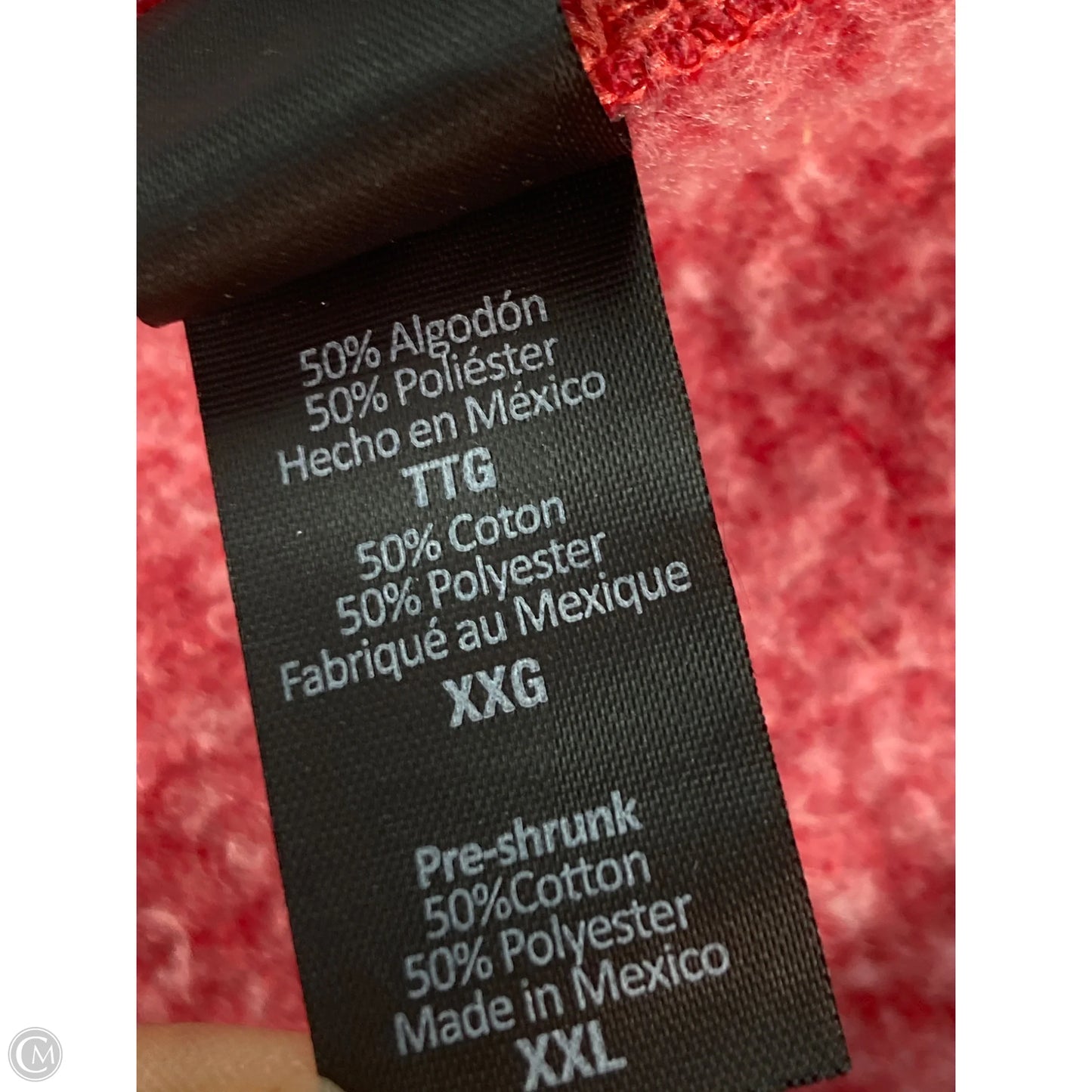 Sweatshirt Crewneck By Clothes Mentor In Red, Size: Xxl