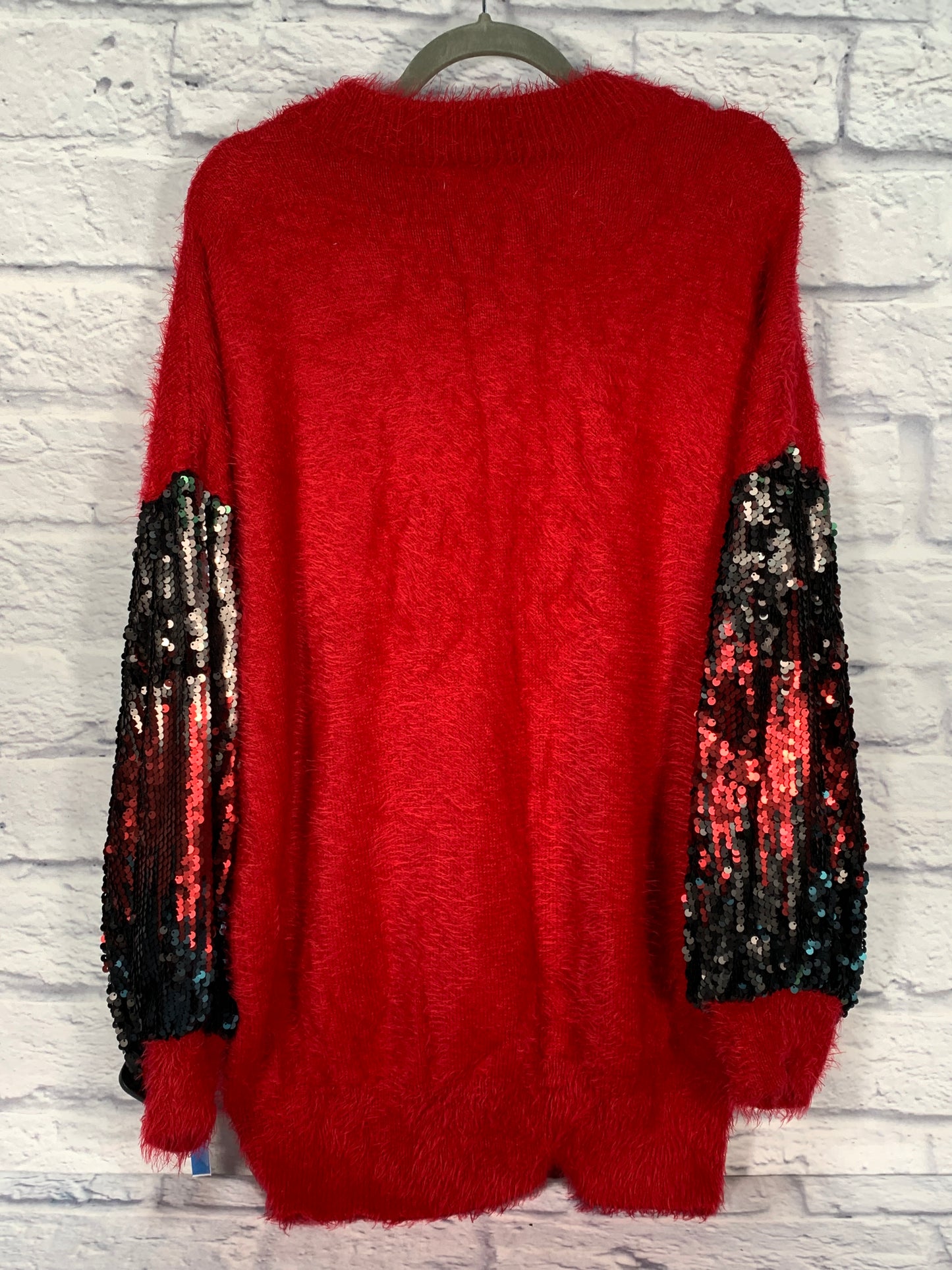 Sweater By Clothes Mentor In Red, Size: L