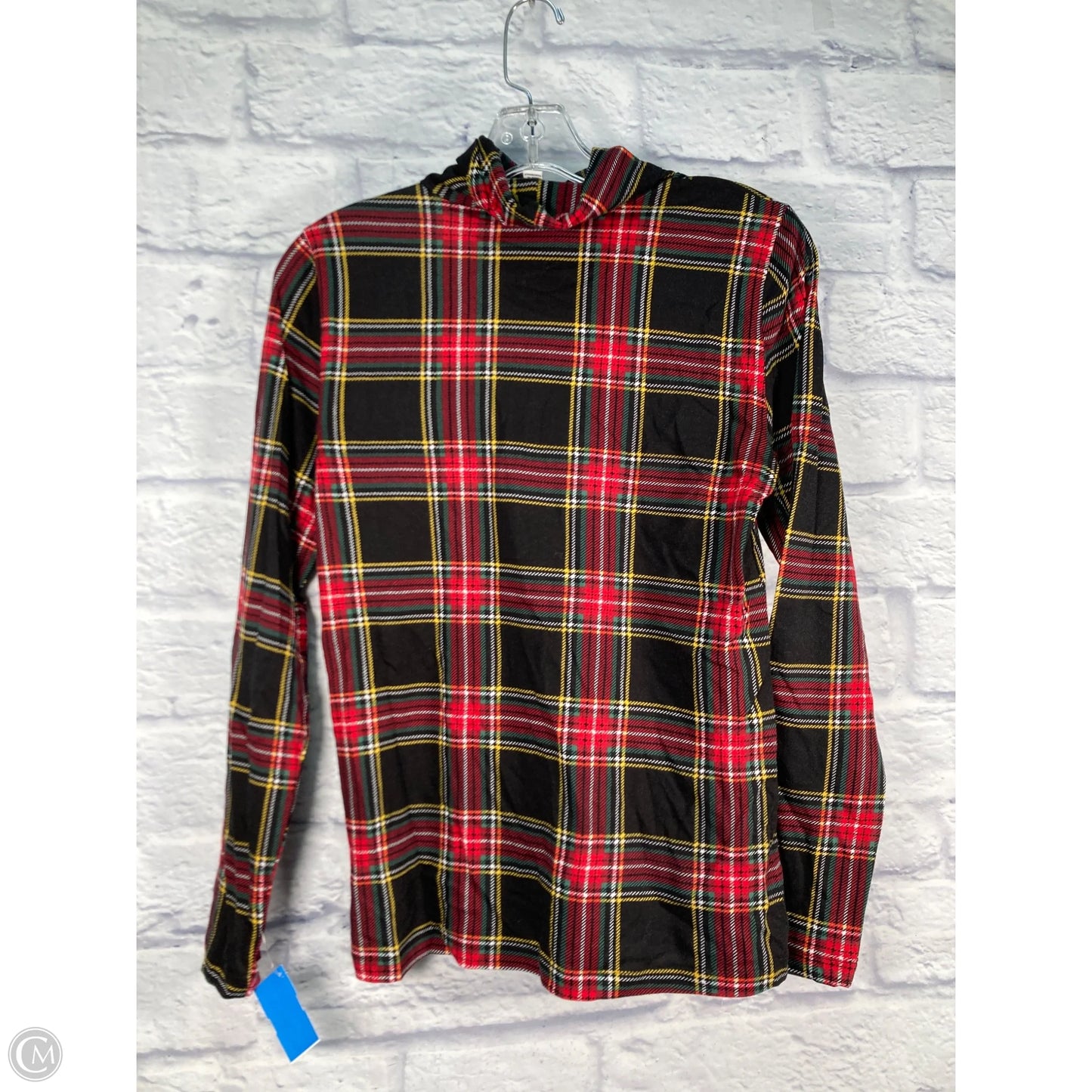 Top Long Sleeve By J. Crew In Black & Red, Size: Xs