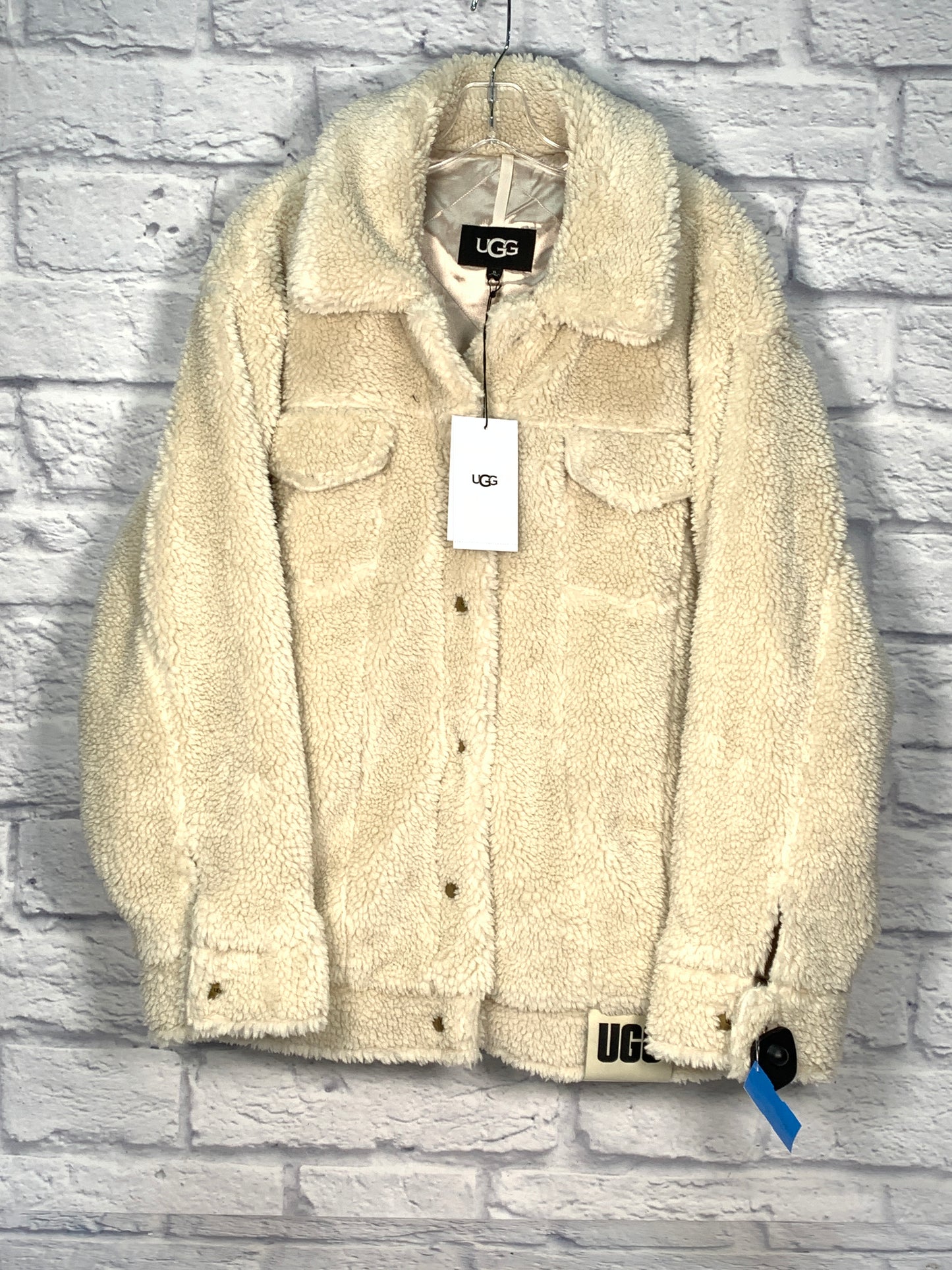 Jacket Designer By Ugg In Cream, Size: Xl