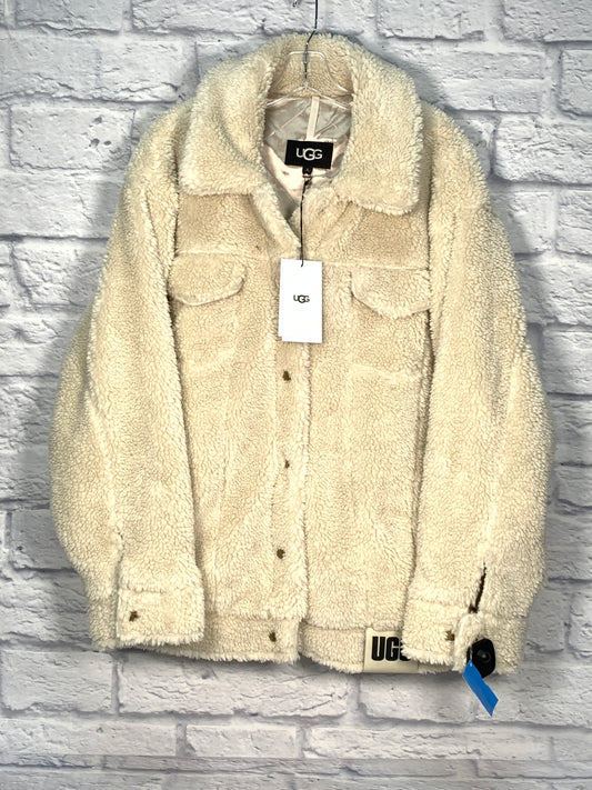 Jacket Designer By Ugg In Cream, Size: Xl