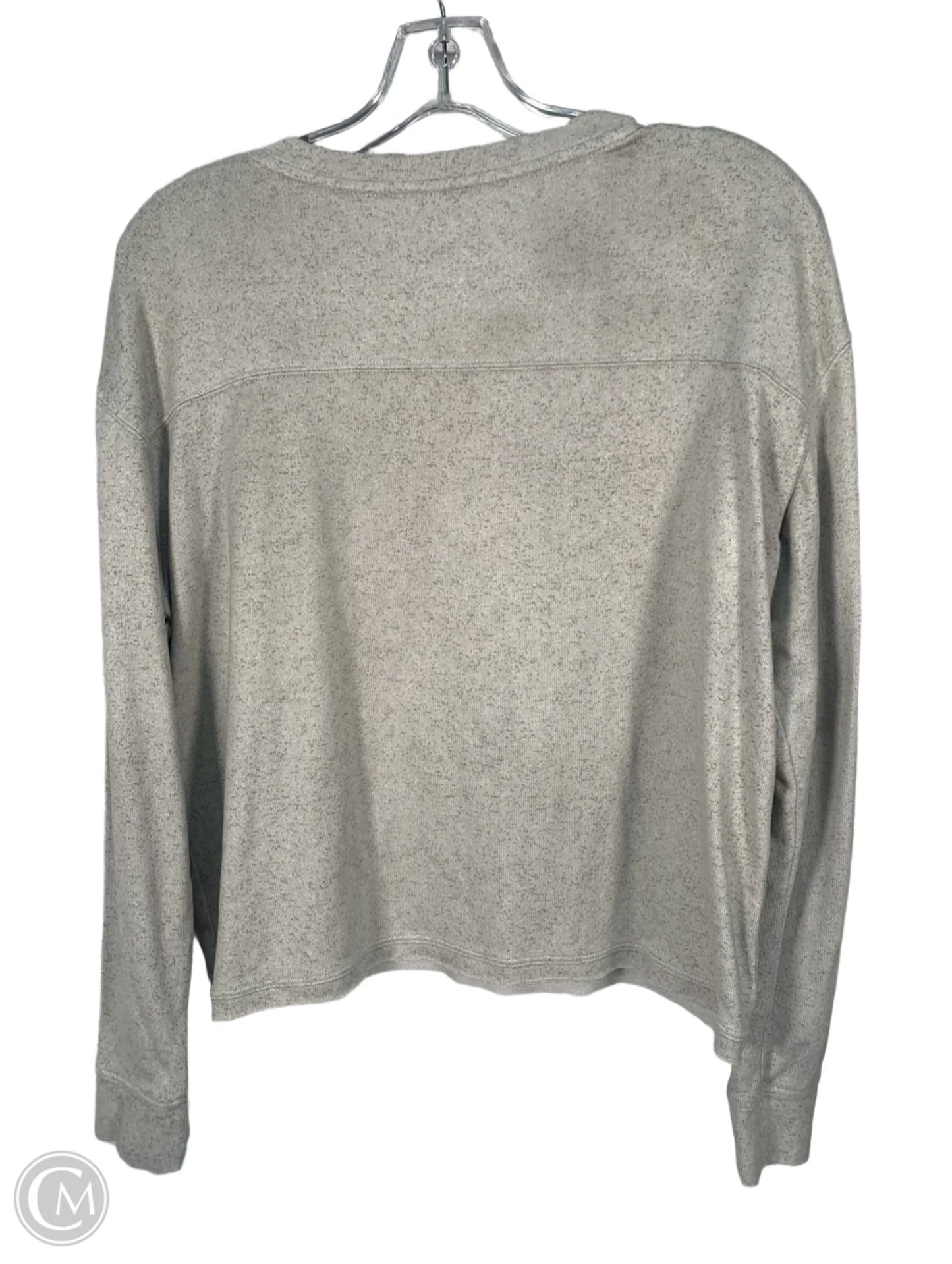 Top Long Sleeve By Clothes Mentor In Grey, Size: M