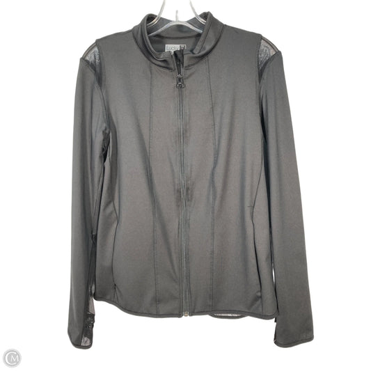 Athletic Jacket By Clothes Mentor In Black, Size: L