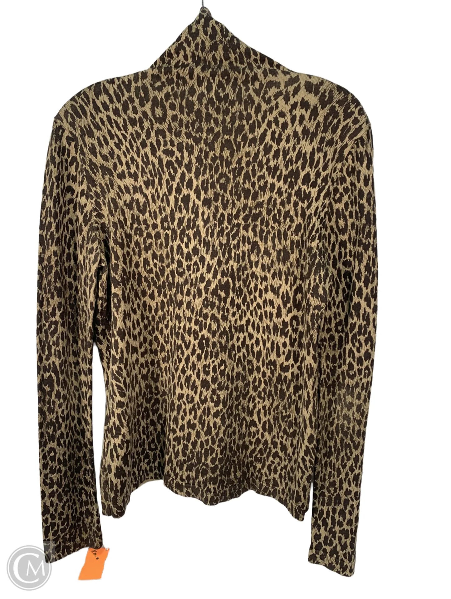 Top Long Sleeve By Jones New York In Animal Print, Size: M