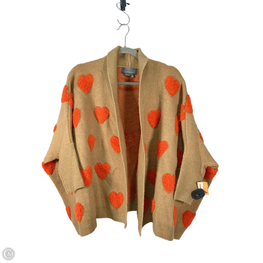 Sweater By Anthropologie In Brown & Orange, Size: Osfm