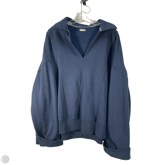 Sweatshirt Crewneck By Pilcro In Blue, Size: 1x