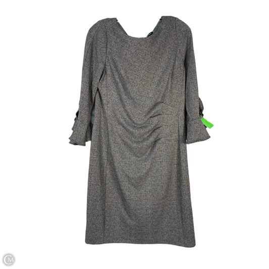 Dress Designer By Karl Lagerfeld In Black & Grey, Size: L