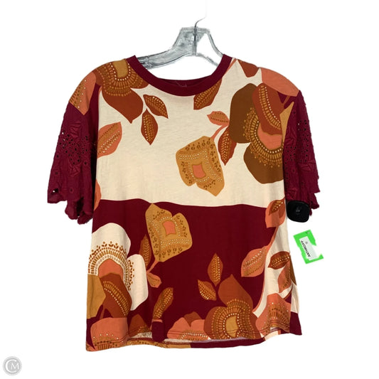 Top Short Sleeve By Tiny In Maroon, Size: Xs