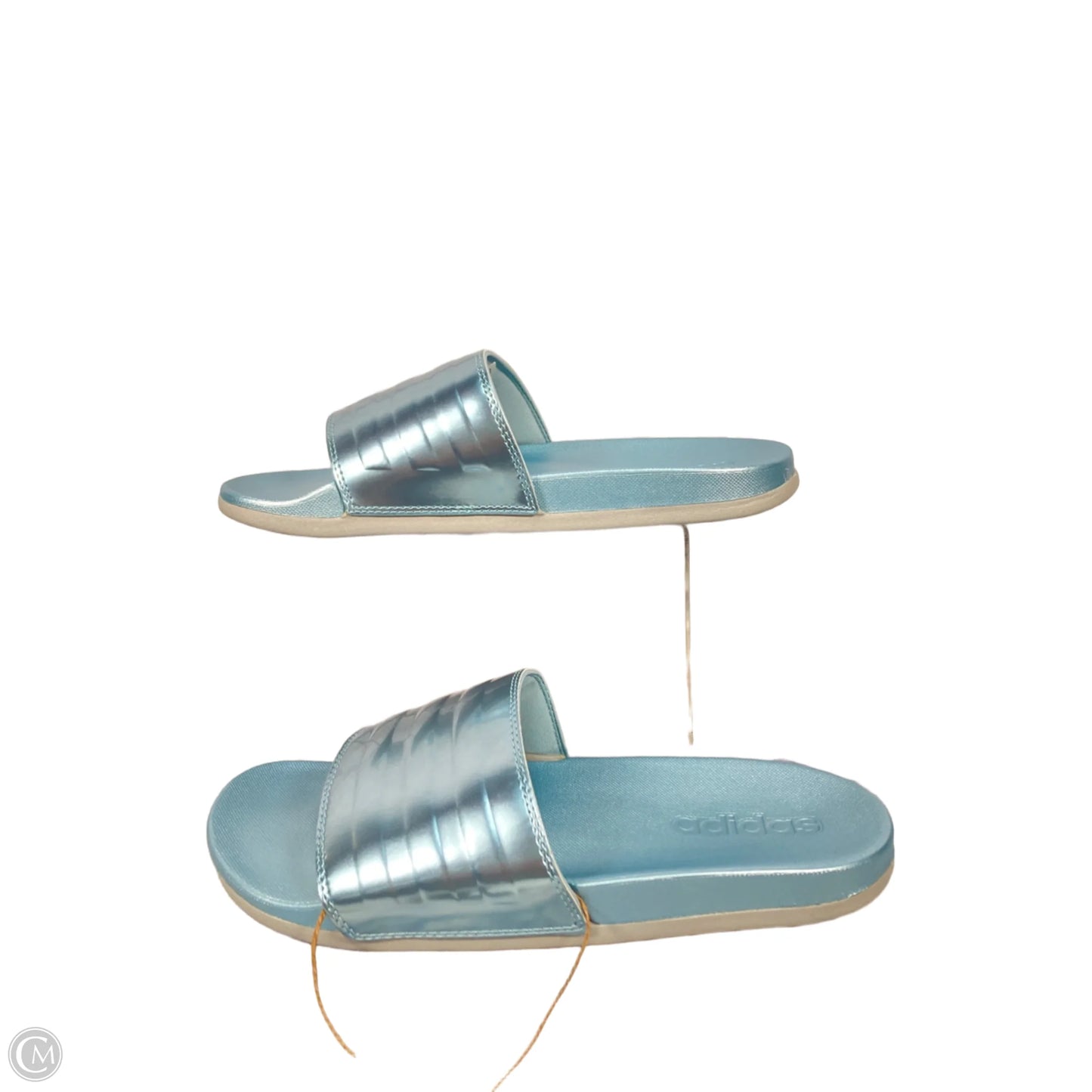Sandals Flats By Adidas In Blue, Size: 7