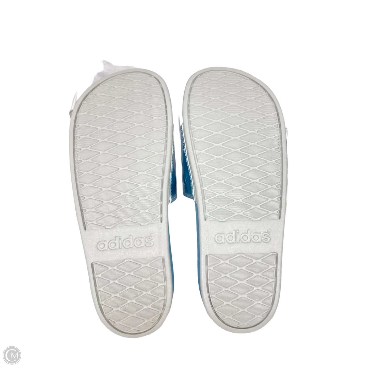 Sandals Flats By Adidas In Blue, Size: 7