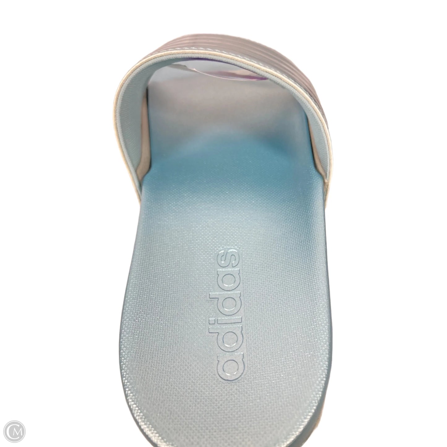 Sandals Flats By Adidas In Blue, Size: 7