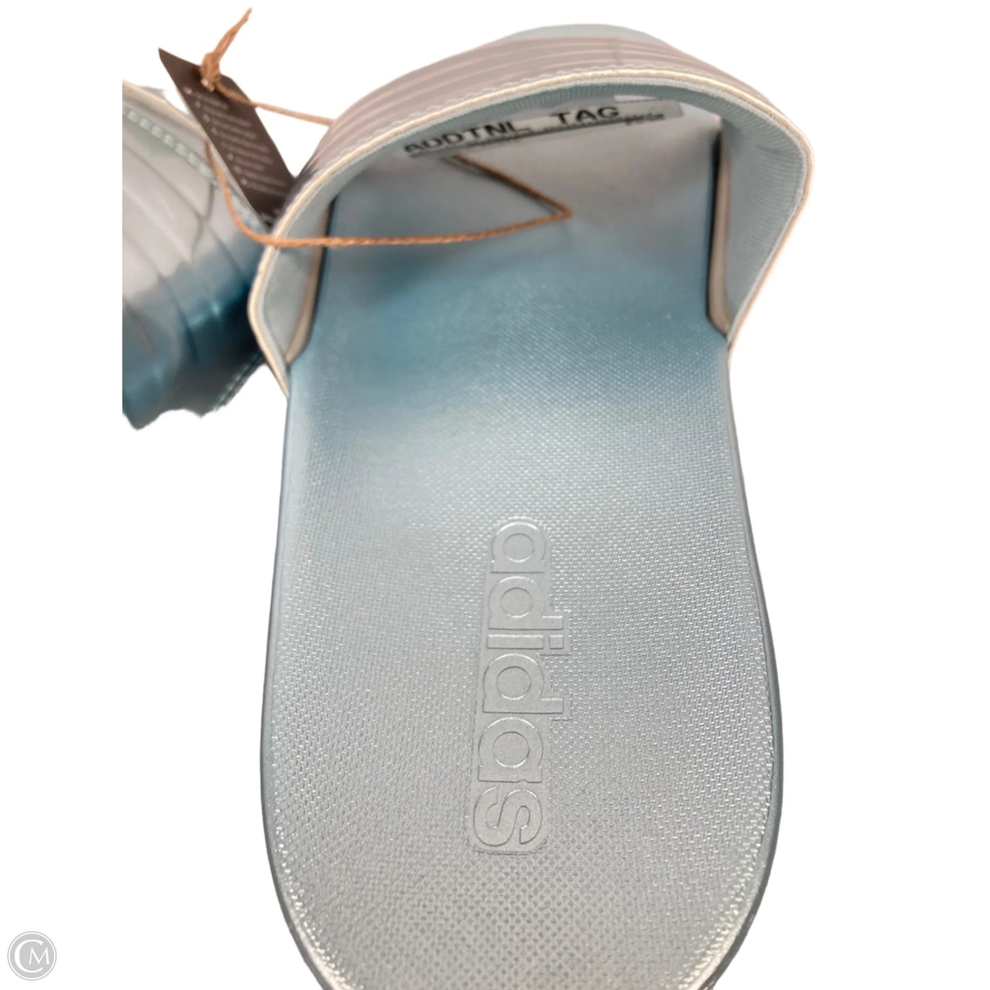 Sandals Flats By Adidas In Blue, Size: 7