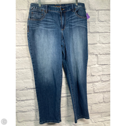 Jeans Straight By Chicos In Blue, Size: 14