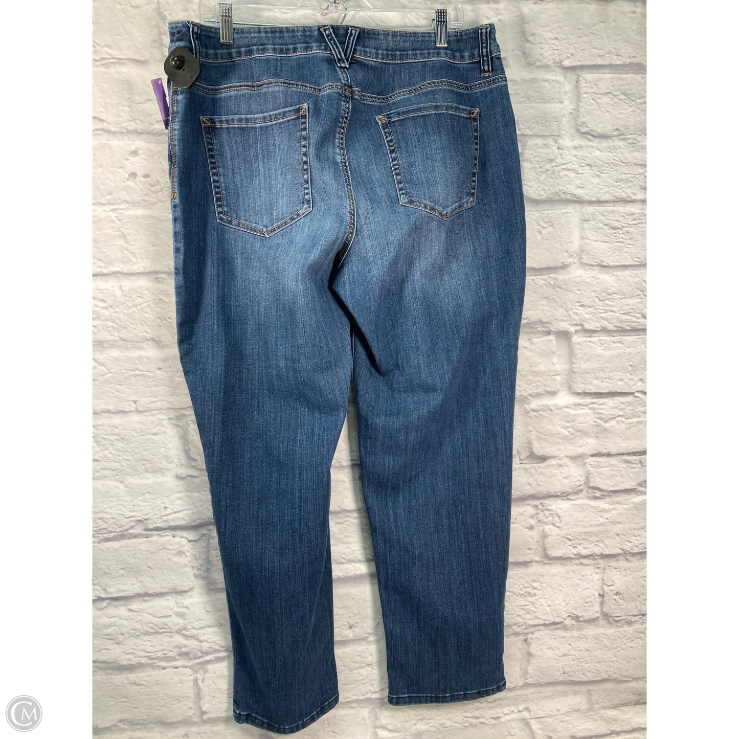Jeans Straight By Chicos In Blue, Size: 14
