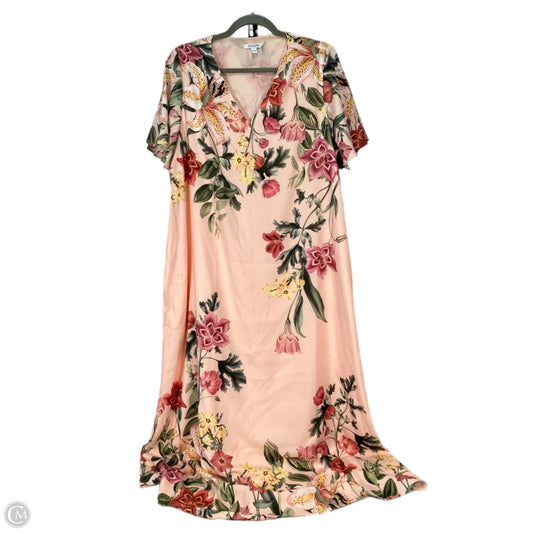 Dress Casual Maxi By Chicos In Pink, Size: L