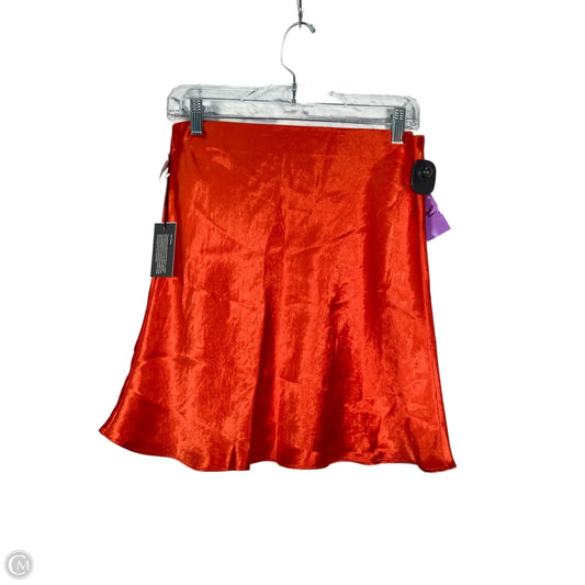 Skirt Mini & Short By Babaton In Orange, Size: 10