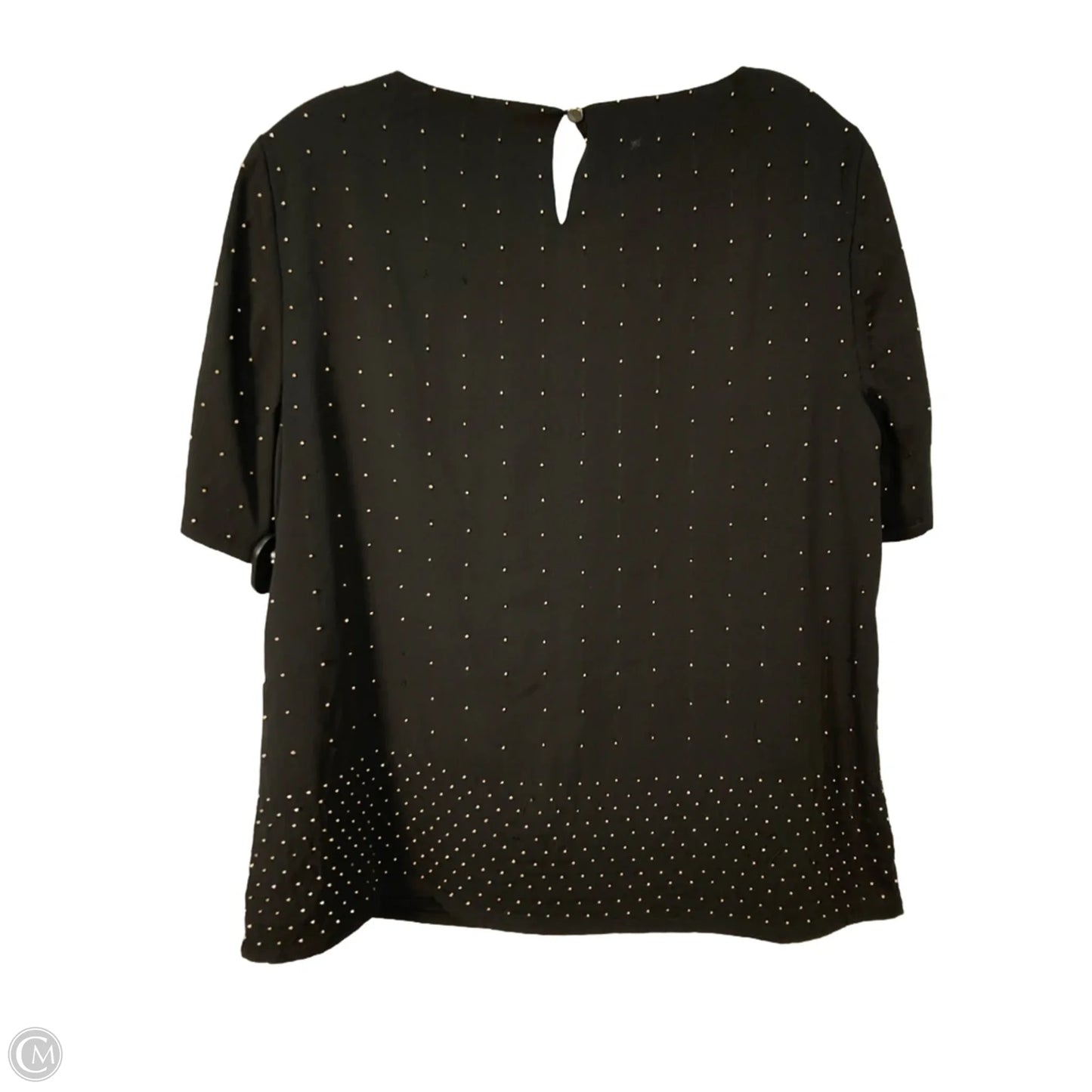 Top Short Sleeve By Chicos In Black, Size: M