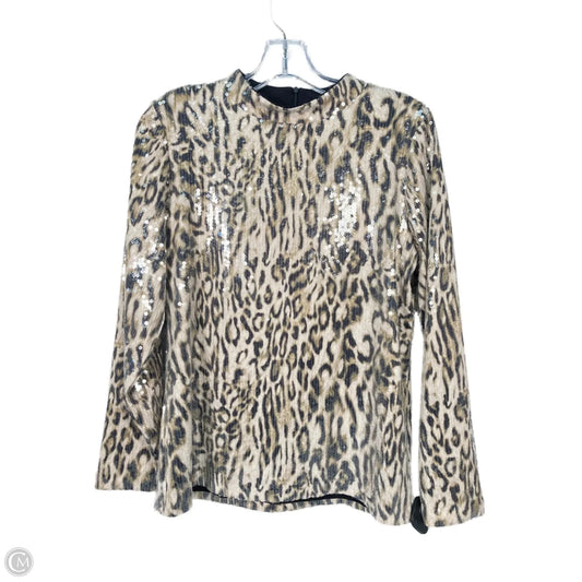 Top Long Sleeve By Chicos In Animal Print, Size: M