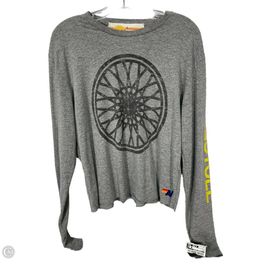 Top Long Sleeve By Clothes Mentor In Grey, Size: L