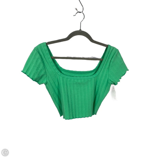 Athletic Top Short Sleeve By Aerie In Green, Size: M