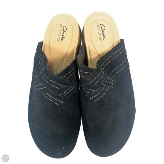 Shoes Flats By Clarks In Black, Size: 12