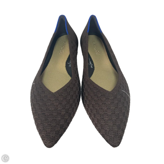 Shoes Flats By Rothys In Brown, Size: 9.5
