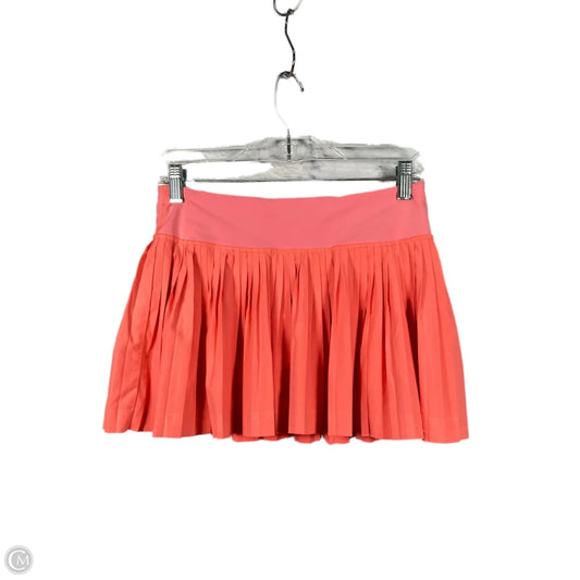 Athletic Skort By Lululemon In Coral, Size: S