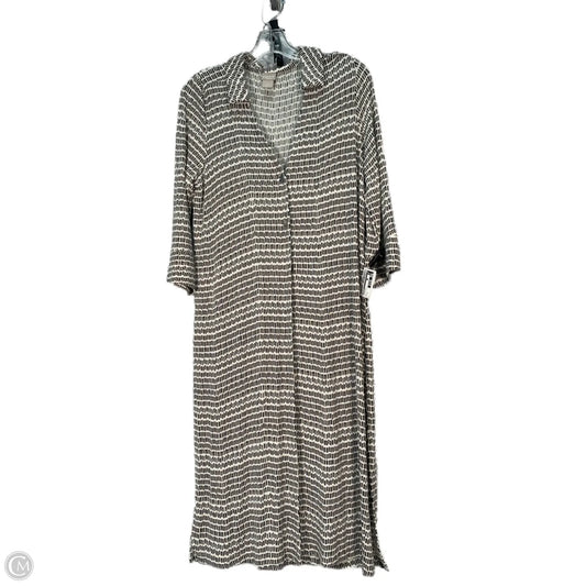 Cardigan By Chicos In Black & White, Size: S