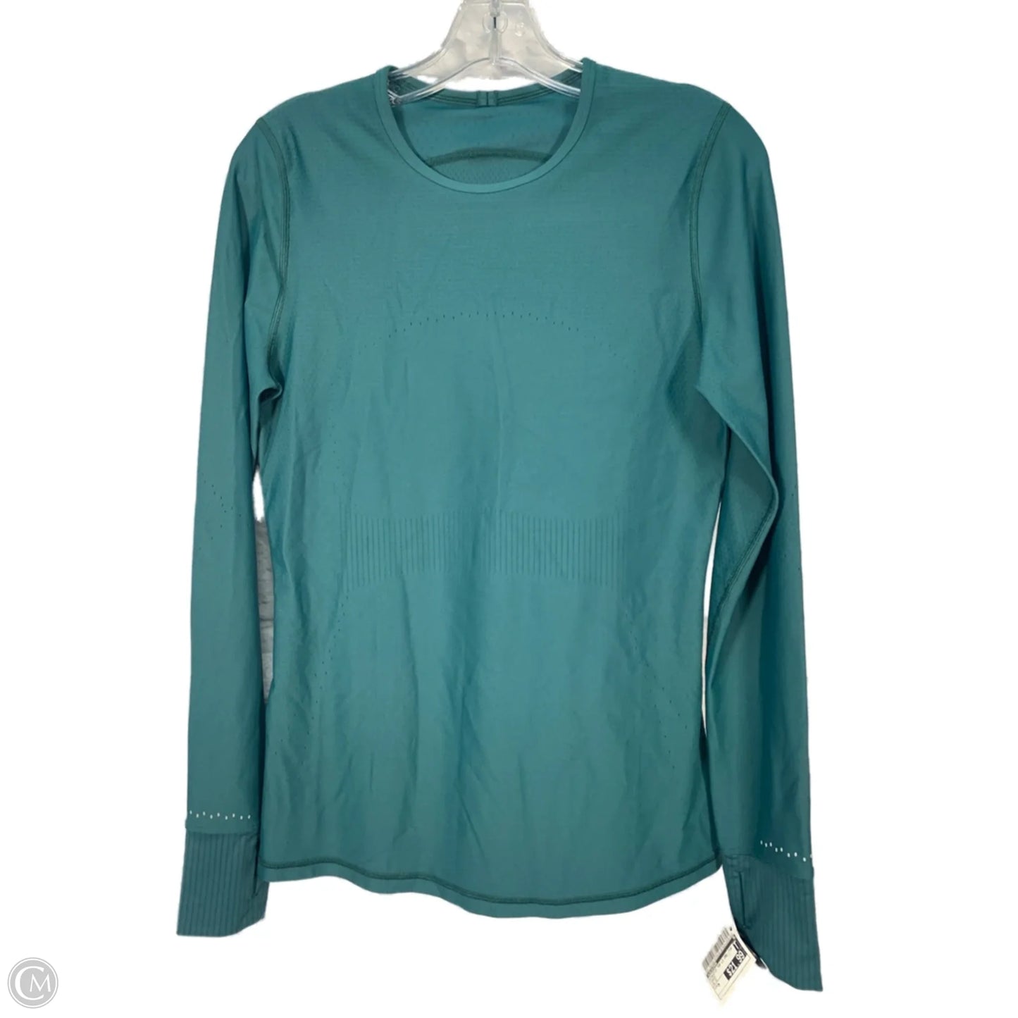 Athletic Top Long Sleeve Crewneck By Lululemon In Green, Size: M