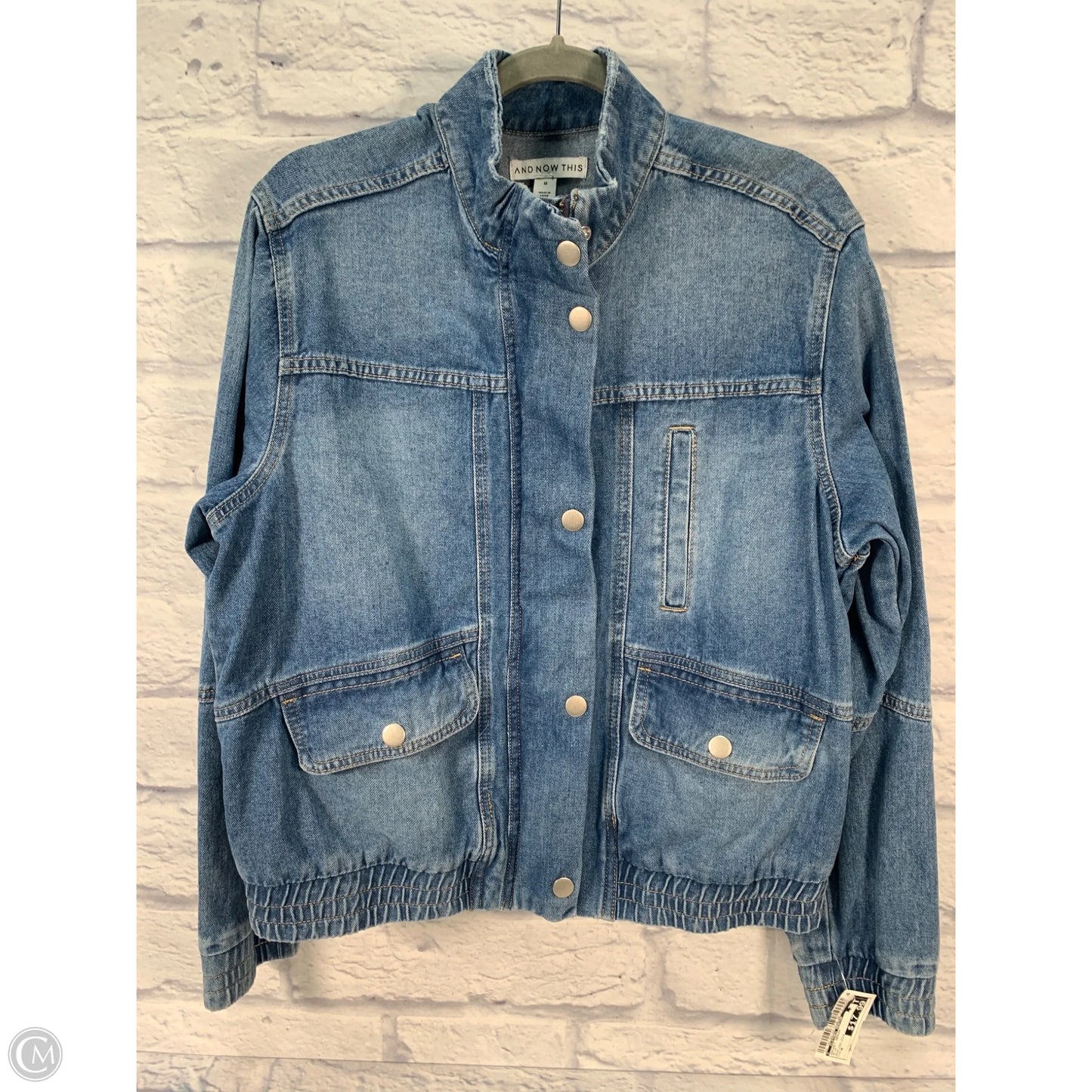 Jacket Denim By Clothes Mentor In Blue, Size: M
