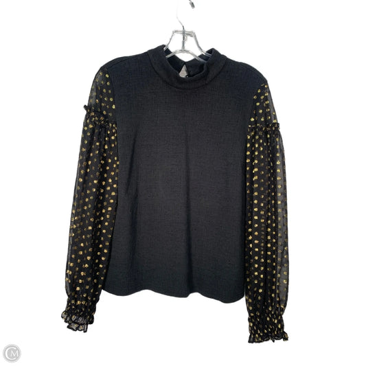Top Long Sleeve By Current Air In Black, Size: M