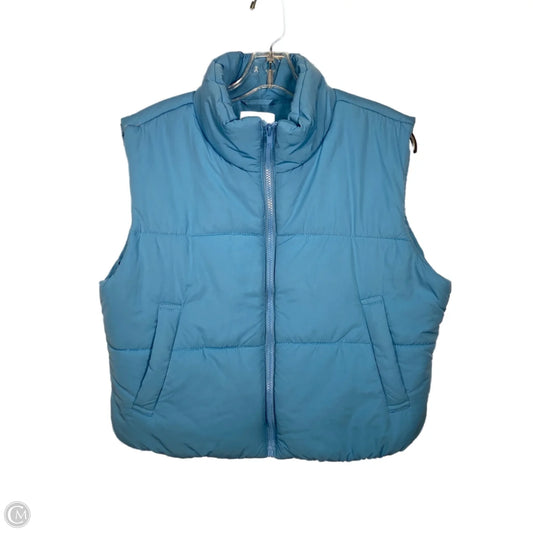 Vest Puffer & Quilted By Clothes Mentor In Blue, Size: L