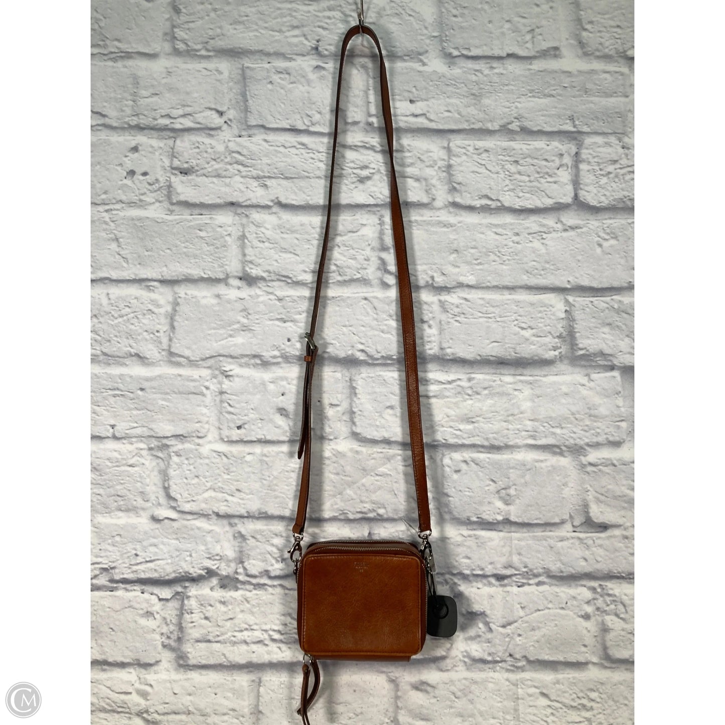 Crossbody Leather By Fossil, Size: Small