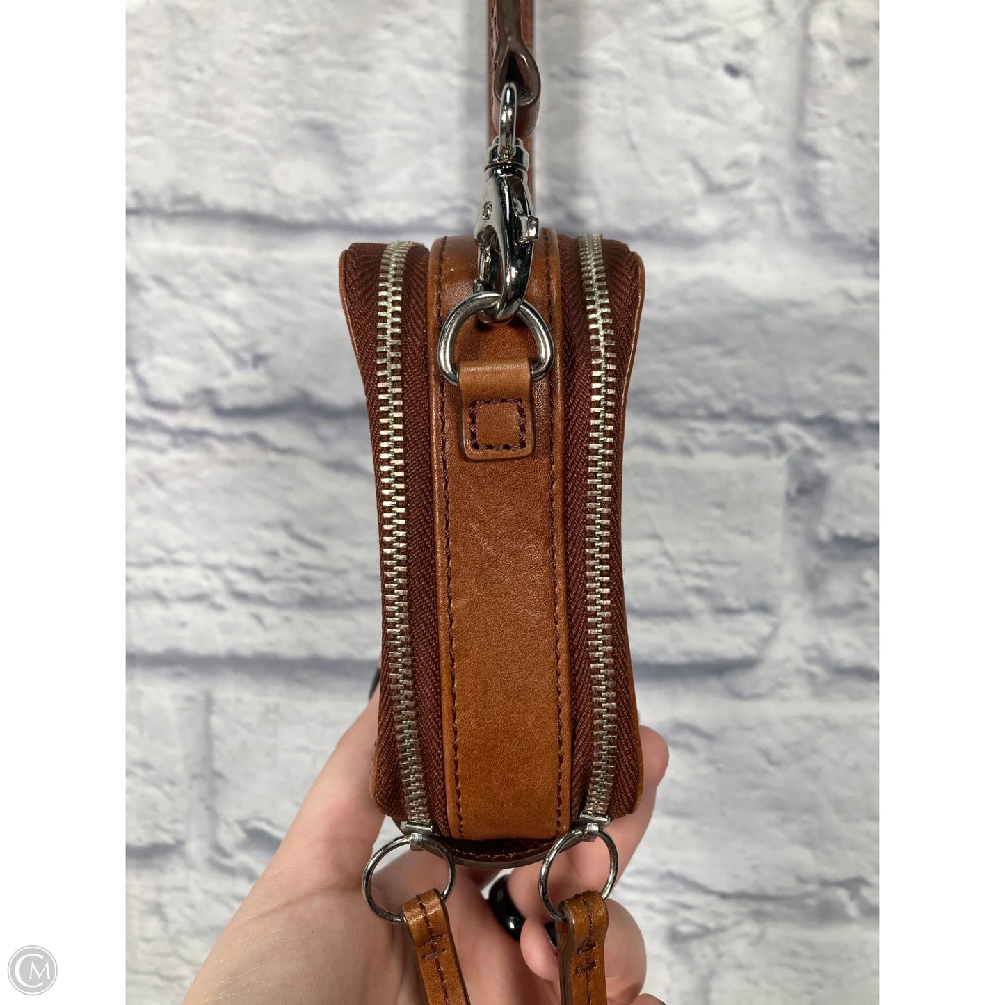 Crossbody Leather By Fossil, Size: Small