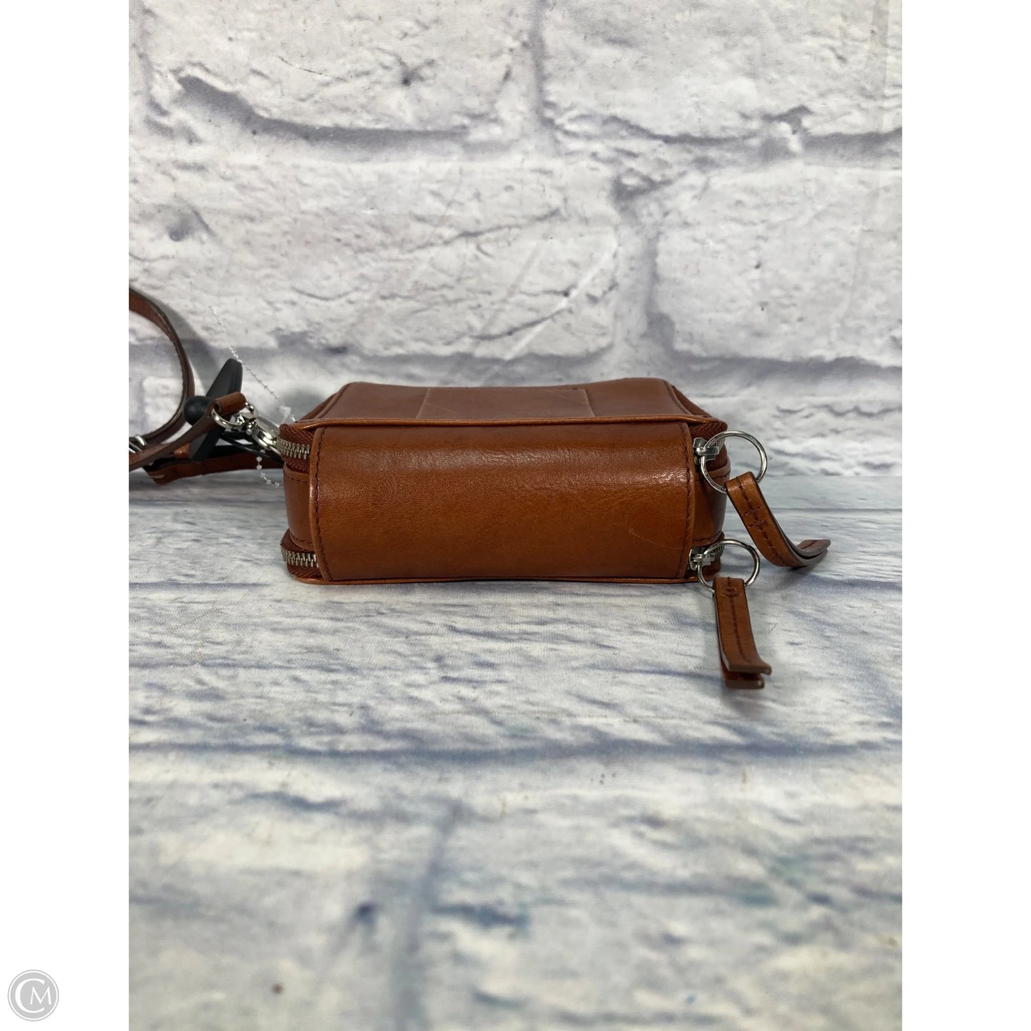 Crossbody Leather By Fossil, Size: Small
