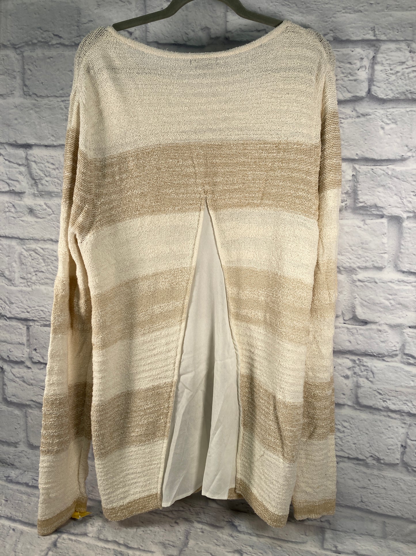 Sweater By Calvin Klein O In Cream, Size: Xxl